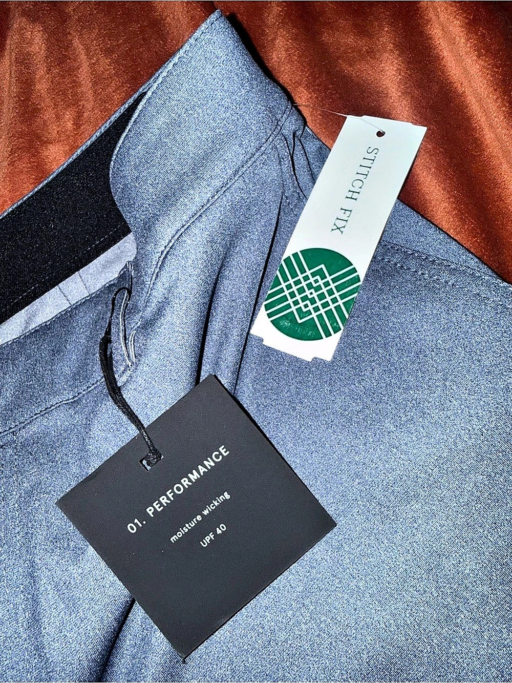 01.Algo Tech 2.0 Slim Fit Tailored Hybrid Trouser Blue Waist 36 - Picture 3 of 7